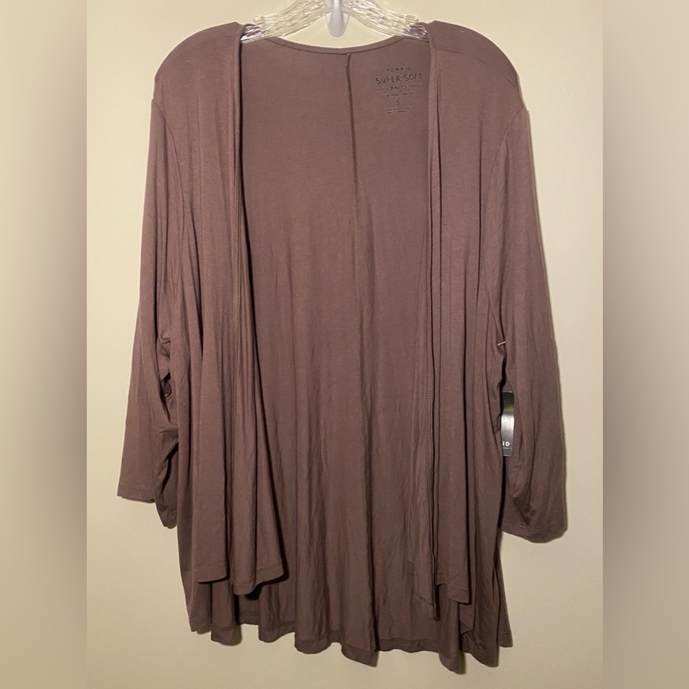 NWT Torrid Super Soft Knit Cardigan in Taupe Size 3 (22/24)